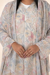 Blush Meadow  - Cream Abaya
