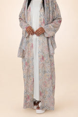 Blush Meadow  - Cream Abaya