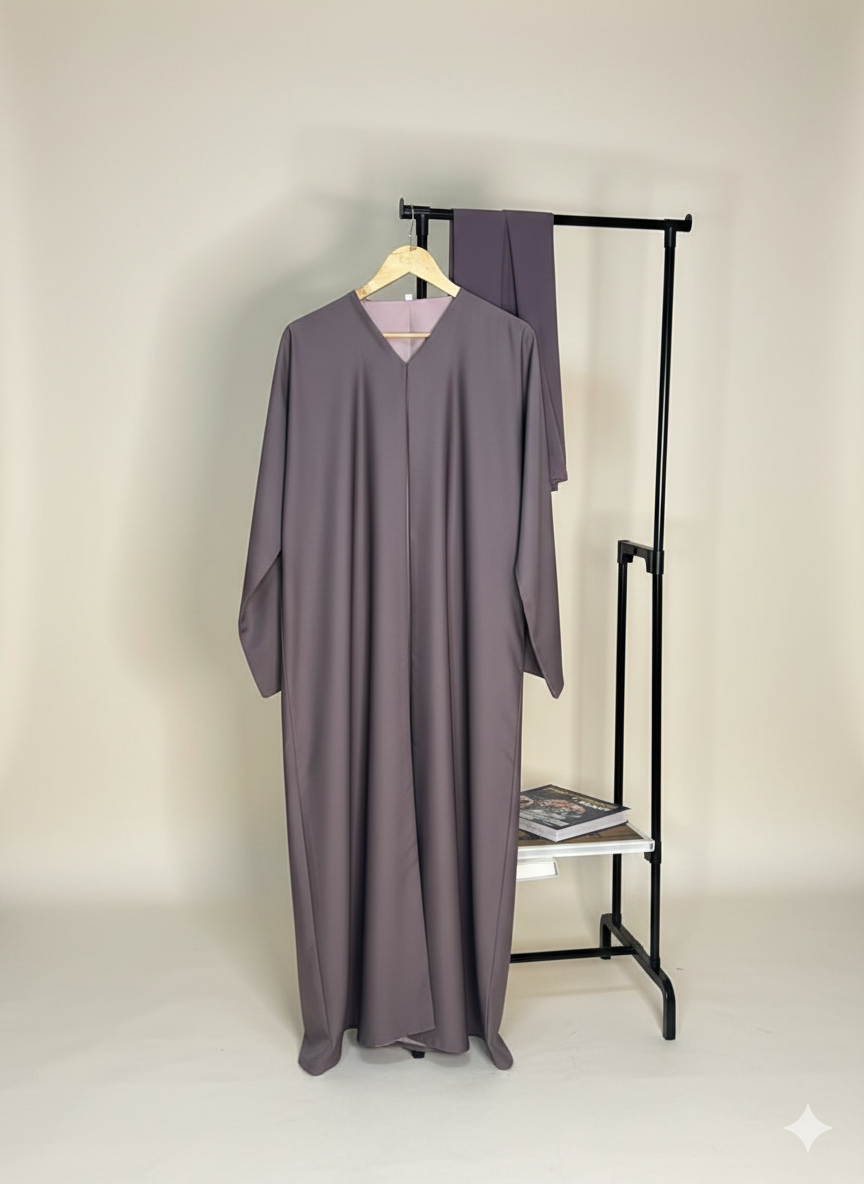 Pink-Purple Double Side Abaya