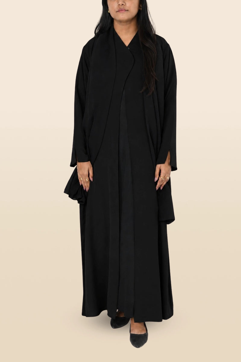 SIJAL - Plain Black Abaya