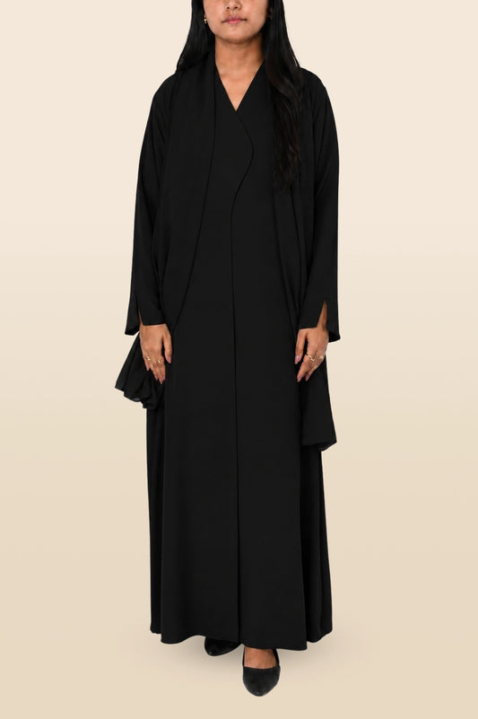 SIJAL - Plain Black Abaya