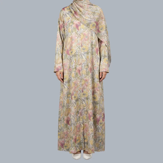 Floral Printed Abaya