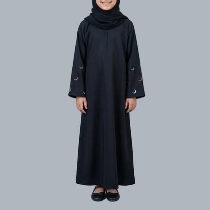 Black Crescent - Kids Abaya