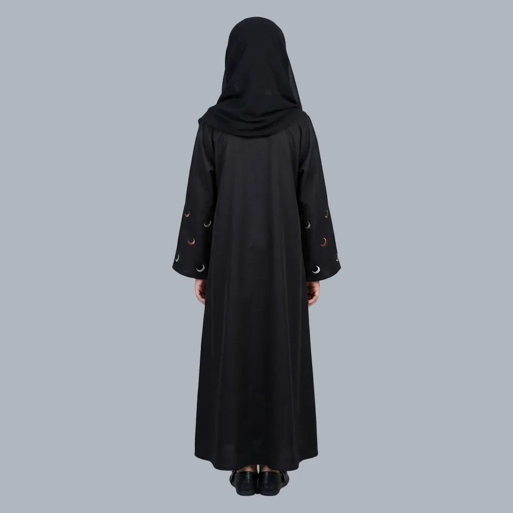 Black Crescent - Kids Abaya