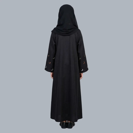 Black Crescent - Kids Abaya